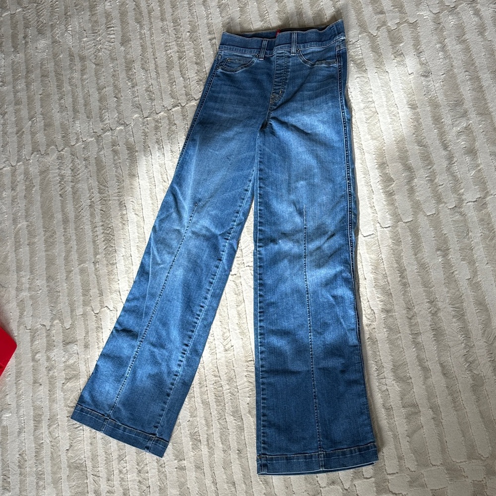 SPANX Blue Flare & Wide Leg Jeans